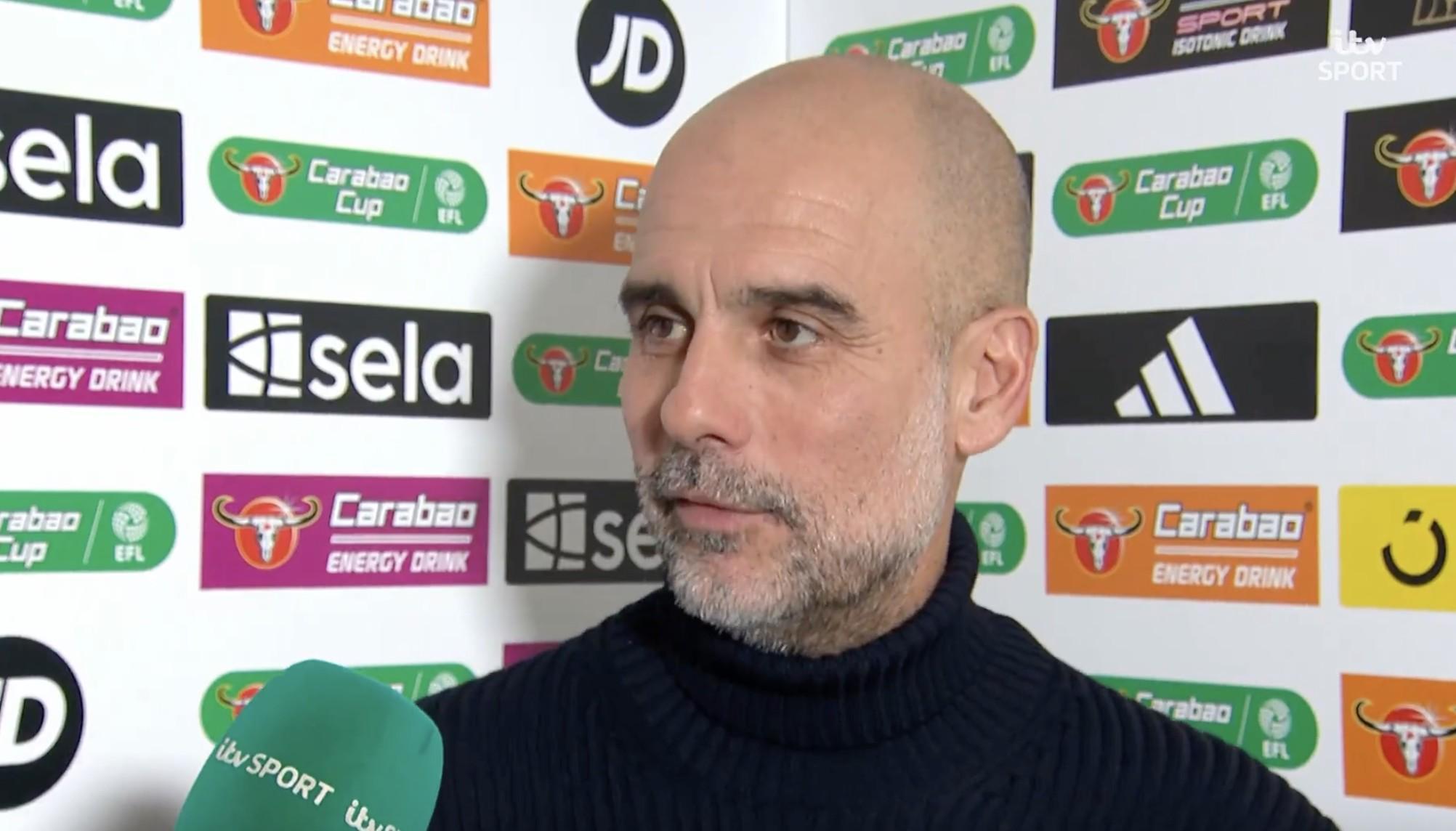 云开体育官方-对英联杯有特殊感情吗？瓜帅：还可以，奖杯两年后就被遗忘了